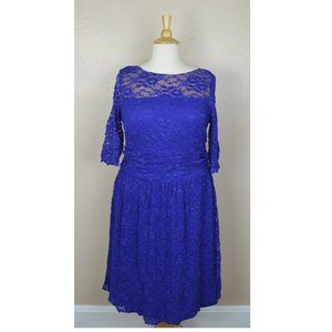Kiyonna Luna Lace Blue Dress Size 3